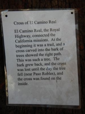 Cross of El Camino Real Marker image. Click for full size.