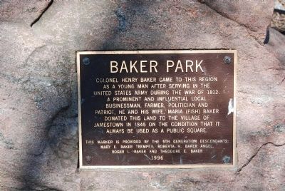 Baker Park marker image. Click for full size.