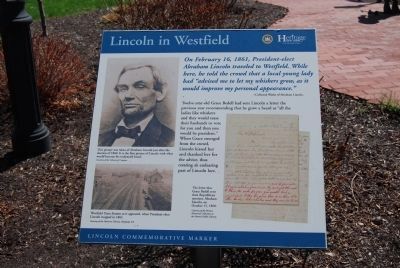 Lincoln in Westfield sign image. Click for full size.