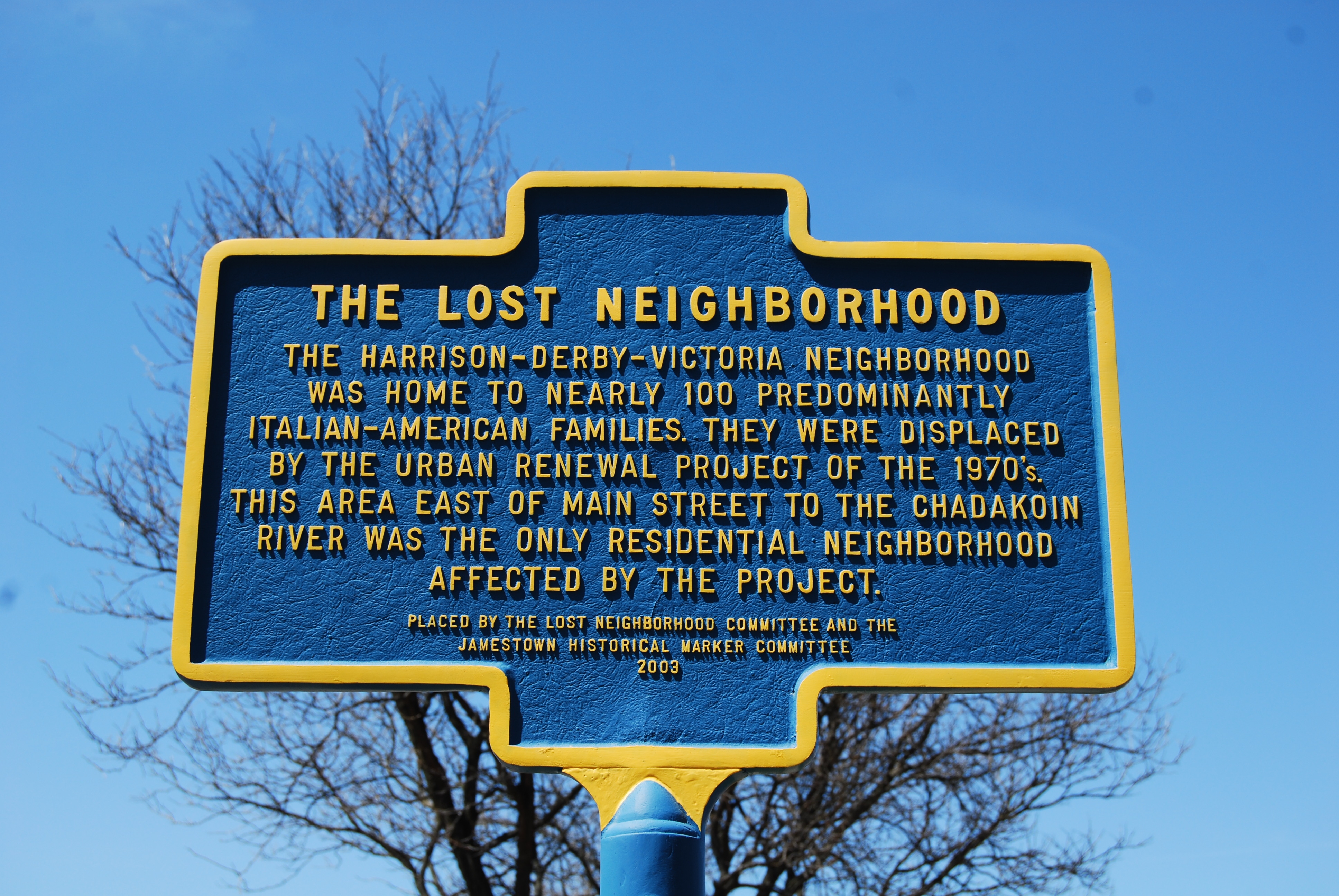 The Lost Neighborhood Marker