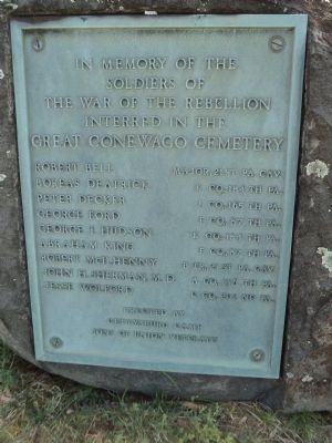 Civil War Soldiers in the Great Conewago Cemetery Marker. Click for full size. Civil War Soldiers in the Great Conewago Cemetery Marker image. Click for full size.