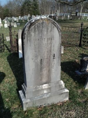 Grave of Maj. Robert Bell. Click for full size. Grave of Maj. Robert Bell image. Click for full size.