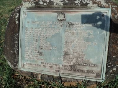 Revolutionary Soldiers in Great Conewago Cemetery Marker image. Click for full size.