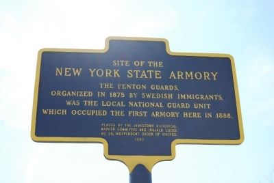 Site of the New York State Armory Marker image. Click for full size.