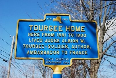 Tourgee Home Marker. Click for full size. Tourgee Home Marker image. Click for full size.