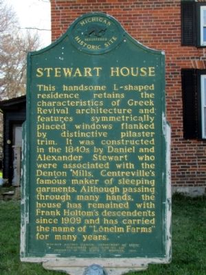 Stewart House Marker. Click for full size. Stewart House Marker image. Click for full size.