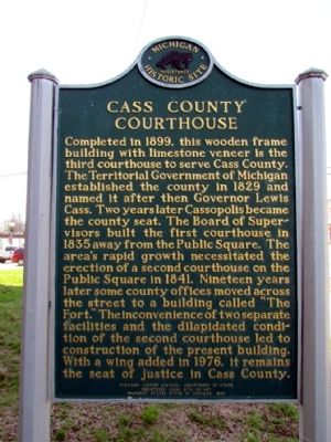 Cass County Courthouse Marker. Click for full size. Cass County Courthouse Marker image. Click for full size.