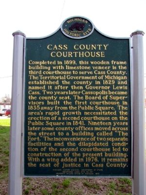 Cass County Courthouse Marker image. Click for full size.