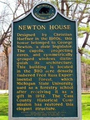 Newton House Marker. Click for full size. Newton House Marker image. Click for full size.
