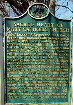 Sacred Heart of Mary Catholic Church Marker image. Click for full size.