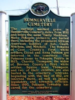 Sumnerville Cemetery Marker image. Click for full size.
