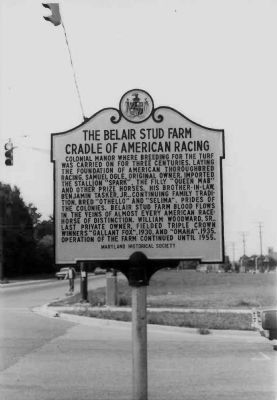 The Belair Stud Farm Marker, 1974 image. Click for full size.