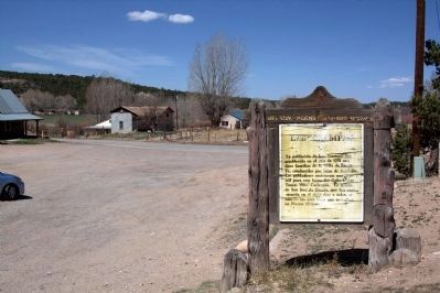 Reverse Side of Marker and Plaza in Front of Church. Click for full size. Reverse Side of Marker and Plaza in Front of Church image. Click for full size.