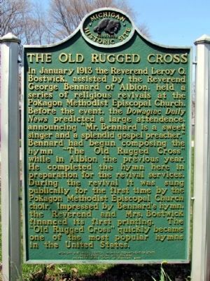 The Old Rugged Cross Marker. Click for full size. The Old Rugged Cross Marker image. Click for full size.