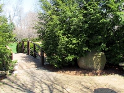 Rock Marker at entrance to Memorial Garden. Click for full size. Rock Marker at entrance to Memorial Garden image. Click for full size.