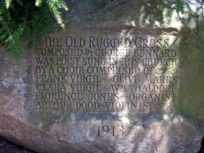 Rock Marker to The Old Rugged Cross image. Click for full size.