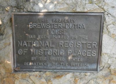 Brewster – Dutra House Marker image. Click for full size.