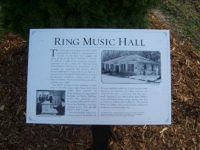 Ring Music Hall Marker. Click for full size. Ring Music Hall Marker image. Click for full size.