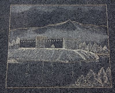 Image of Fort Pueblo Etched on the Monument. Click for full size. Image of Fort Pueblo Etched on the Monument image. Click for full size.