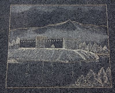 Image of Fort Pueblo Etched on the Monument image. Click for full size.