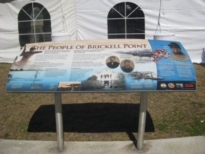 The People of Brickell Point Marker image. Click for full size.