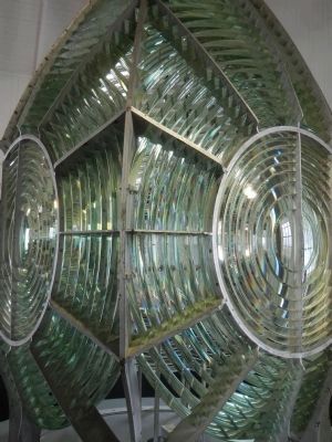The Point Arena Lighthouse's Fresnel Lens. Click for full size. The Point Arena Lighthouse's Fresnel Lens image. Click for full size.