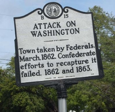 Attack On Washington Marker image. Click for full size.