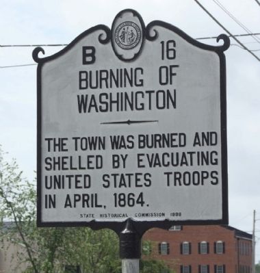 Burning Of Washington Marker image. Click for full size.