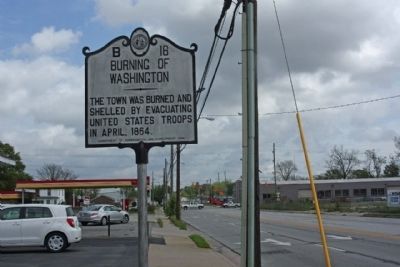 Burning Of Washington Marker looking north on Bridge Street image. Click for full size.