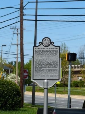 William Levitt and Sons, Belair-at-Bowie Marker. Click for full size. William Levitt and Sons, Belair-at-Bowie Marker image. Click for full size.