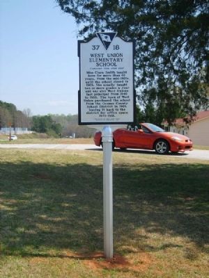 West Union Grammar Elementary Marker. Click for full size. West Union Grammar Elementary Marker image. Click for full size.
