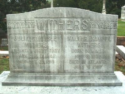 Julia Carlisle Withers Monument image. Click for full size.