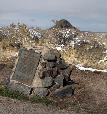 The Marker with Huerfano Butte In the Distance image. Click for full size.