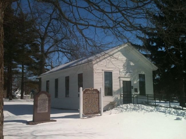 Birthplace of the Republican Party Markers. Click for full size. Birthplace of the Republican Party Markers image. Click for full size.