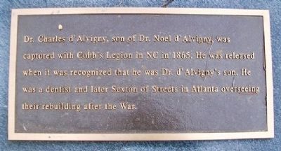 Dr. Charles d'Alvigny Marker. Click for full size. Dr. Charles d'Alvigny Marker image. Click for full size.