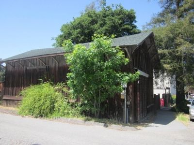 Novato's First Railroad Station image. Click for full size.