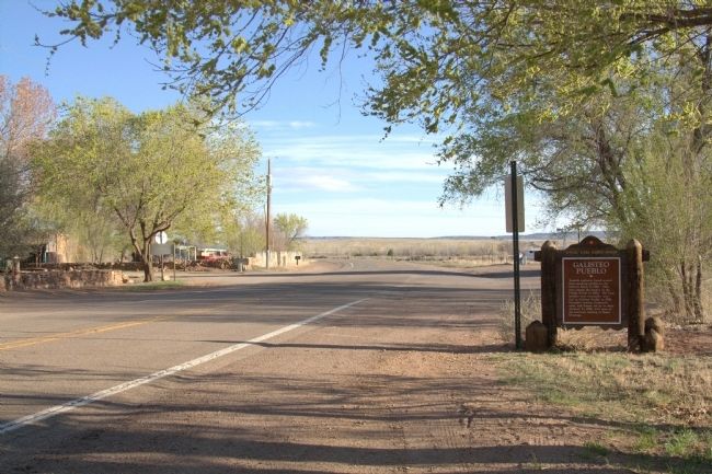 Galisteo Pueblo Marker. Click for full size. Galisteo Pueblo Marker image. Click for full size.
