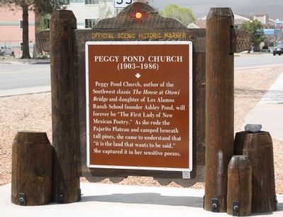 Peggy Pond Church Marker. Click for full size. Peggy Pond Church Marker image. Click for full size.