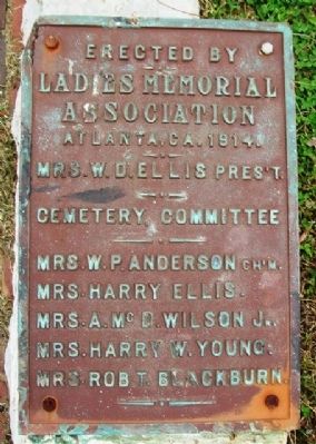 Confederate Soldiers Plot Marker. Click for full size. Confederate Soldiers Plot Marker image. Click for full size.