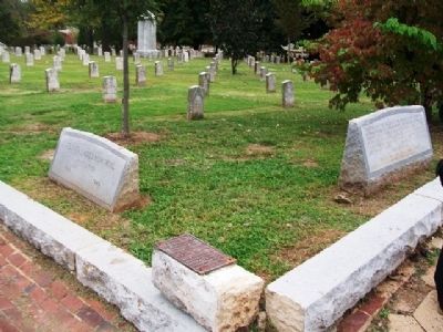 Confederate Soldiers Plot and Markers image. Click for full size.