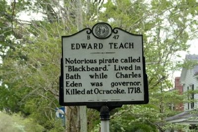 Edward Teach Marker image. Click for full size.
