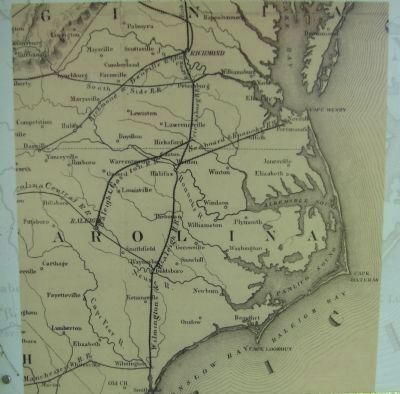 North Carolina Railroad Map image. Click for full size.