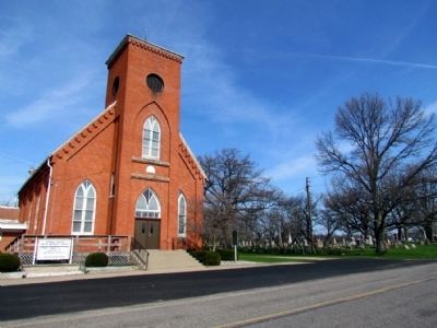 Portage Prairie United Methodist Church and Portage Prairie Cemetery. Click for full size. Portage Prairie United Methodist Church and Portage Prairie Cemetery image. Click for full size.