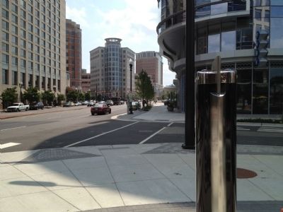 site of Peck Chevrolet dealership with Marker in the foreground. Click for full size. site of Peck Chevrolet dealership with Marker in the foreground image. Click for full size.
