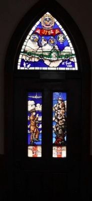 379th Bombardment Group Stained Glass (Door) at the nearby Chapel of the Fallen Eagles image. Click for full size.