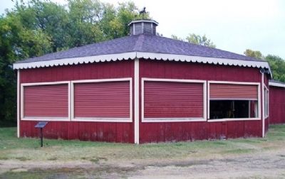 Abilene Parker Carousel House and Marker. Click for full size. Abilene Parker Carousel House and Marker image. Click for full size.
