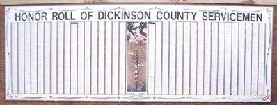 Honor Roll of Dickinson County Servicemen image. Click for full size.