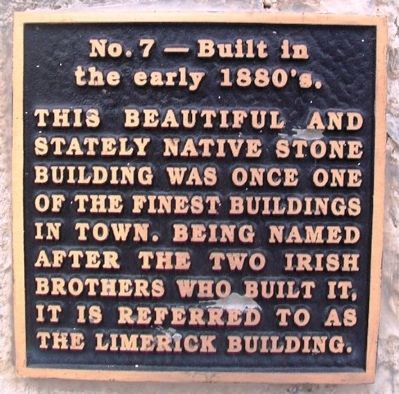 Limerick Building Marker image. Click for full size.
