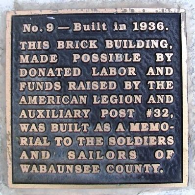 Soldiers and Sailors Memorial (American Legion Post) Marker image. Click for full size.