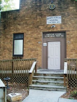Soldiers and Sailors Memorial (American Legion Post) and Marker image. Click for full size.